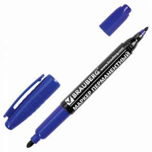 Маркер перманентный двустор. BRAUBERG  2-4...